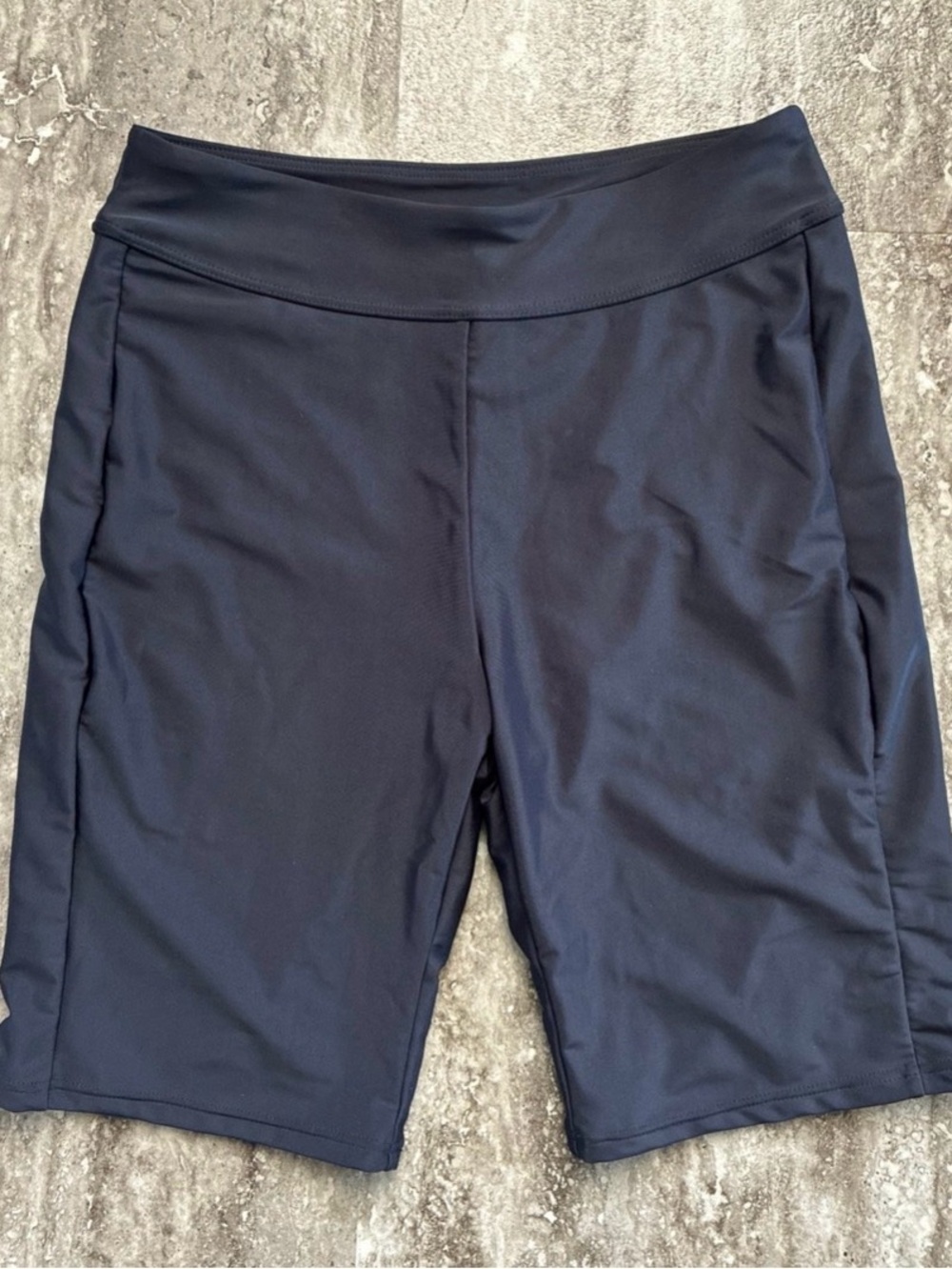 NWOT Black Biker Shorts, S